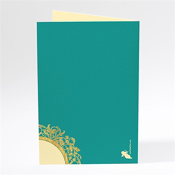 Menu mariage byzantin - Dos du menu