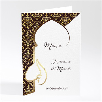 Menu mariage mille et une nuits