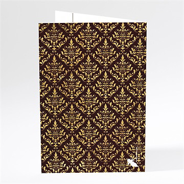 Menu mariage mille et une nuits - Dos du menu