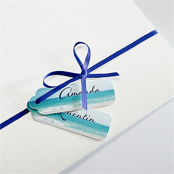 Faire-part mariage rêve de plage - Détail de la pochette