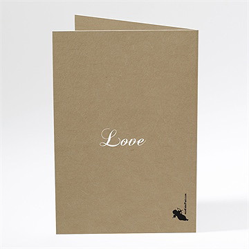 Menu mariage black chic - Dos du menu