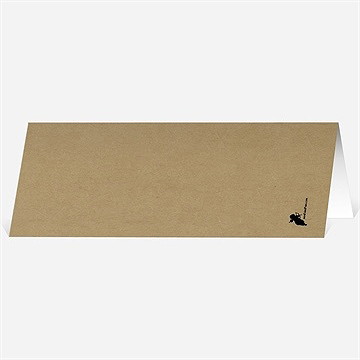 Marque-place mariage black chic - Dos du marque-place