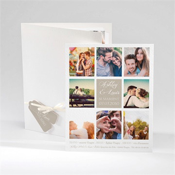 Faire-part mariage notre annonce en photos