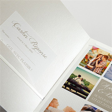 Faire-part mariage notre annonce en photos - Détail du faire-part