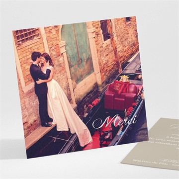 Remerciement mariage notre annonce en photos