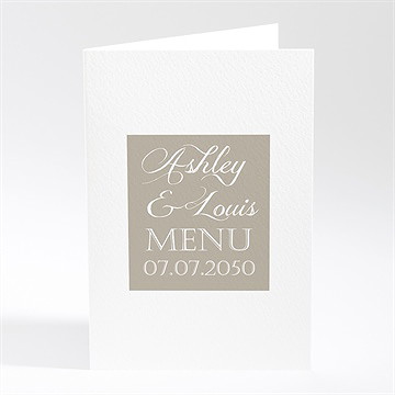 Menu mariage notre annonce en photos