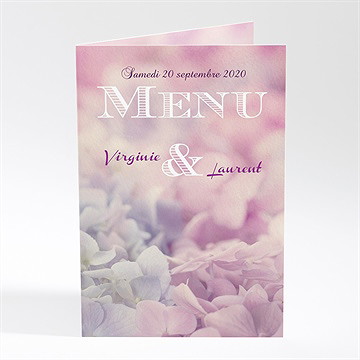 Menu mariage eclosion