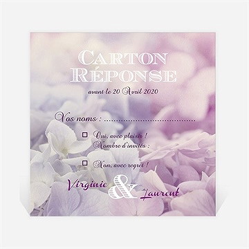 Carton réponse mariage eclosion