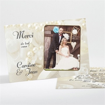 Remerciement mariage organza