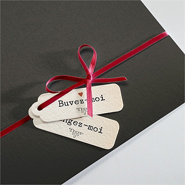 Faire-part mariage atout coeur - Détail de la pochette