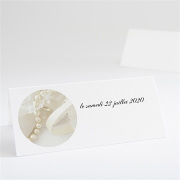 Marque-place mariage organza