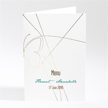 Menu mariage papillon photo original