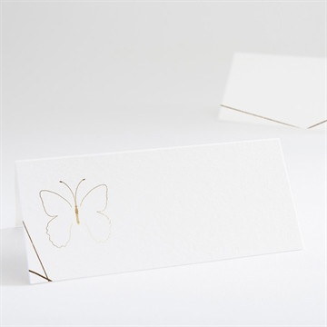 Marque-place mariage papillon photo original