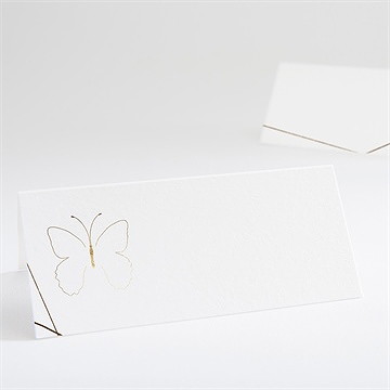 Marque-place mariage papillon photo original