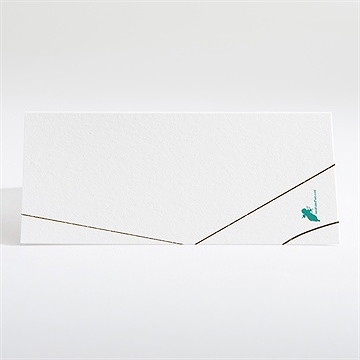 Marque-place mariage papillon photo original - Dos du marque-place