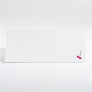 Marque-place mariage annonce chic et tendance - Dos du marque-place