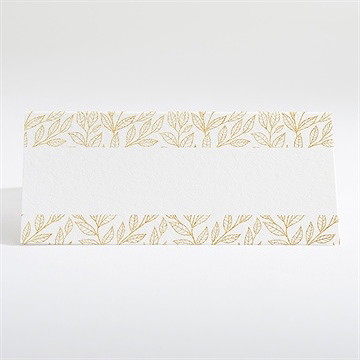 Marque-place mariage elégance dorée et prestige - Dos du marque-place