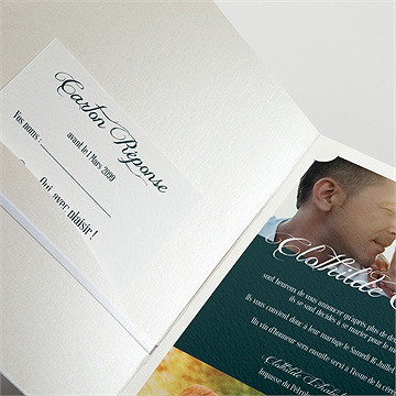 Faire-part mariage harmonie - Détail du faire-part