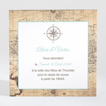 Carton d'invitation mariage navigation
