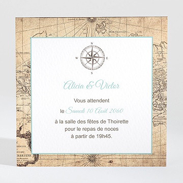 Carton d'invitation mariage navigation