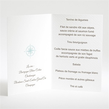 Menu mariage navigation - Intérieur du menu