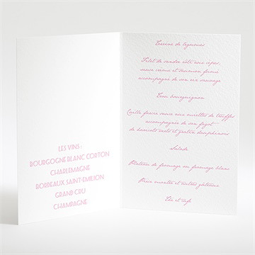 Menu mariage nos plus belles photos - Menu ouvert