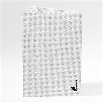 Menu mariage nos empreintes en coeur - Dos du menu