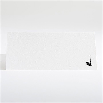 Marque-place mariage nos empreintes en coeur - Dos du marque-place