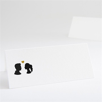 Marque-place mariage profils élégants