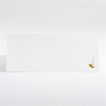 Marque-place mariage profils élégants - Dos du marque-place