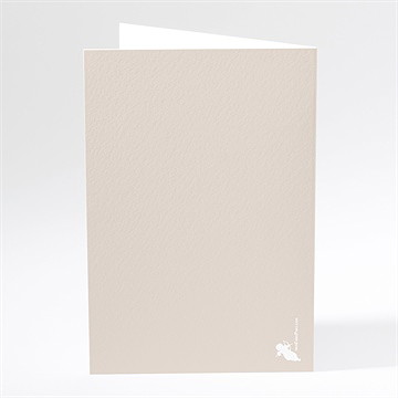 Menu mariage fleurs cuivrées - Dos du menu