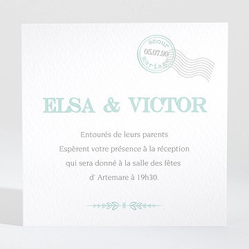 Carton d'invitation mariage on s'envole