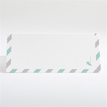 Marque-place mariage on s'envole - Dos du marque-place