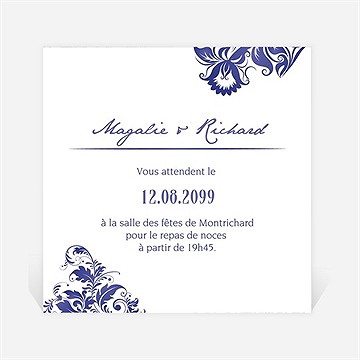 Carton d'invitation mariage faïence et porcelaine