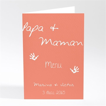 Menu mariage papa + maman