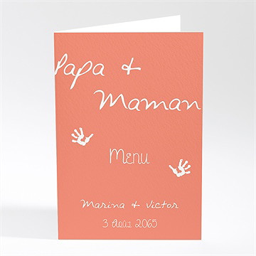 Menu mariage papa + maman