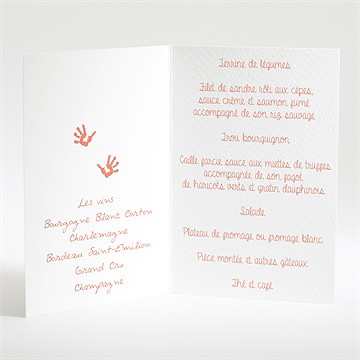 Menu mariage papa + maman - Menu ouvert