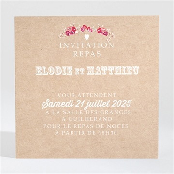 Carton d'invitation mariage a l'aventure !