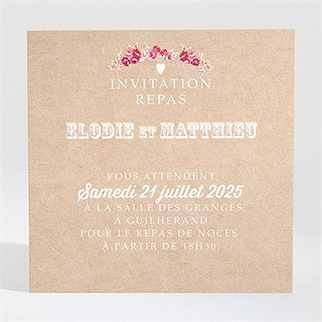 Carton d'invitation mariage a l'aventure !