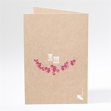 Menu mariage a l'aventure ! - Dos du menu