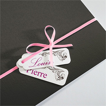 Faire-part mariage so british - Détail de la pochette