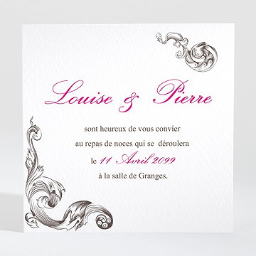 Carton d'invitation mariage so british