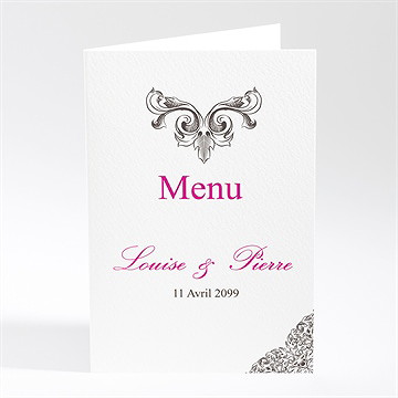 Menu mariage so british