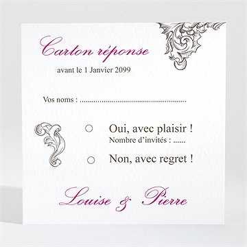 Carton réponse mariage so british