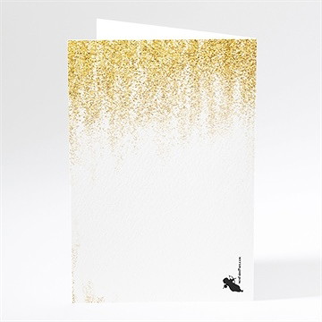 Menu mariage pluie d'or - Dos du menu