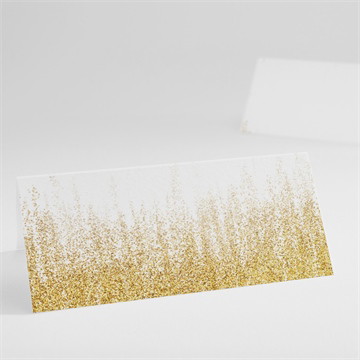 Marque-place mariage pluie d'or