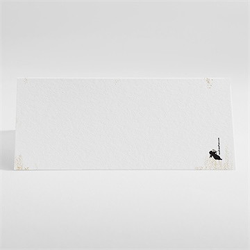 Marque-place mariage pluie d'or - Dos du marque-place