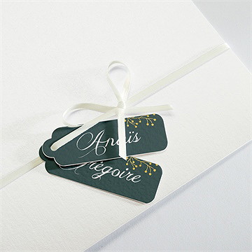 Faire-part mariage scintillant et original - Détail de la pochette