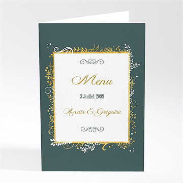 Menu mariage scintillant et original