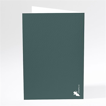 Menu mariage scintillant et original - Dos du menu